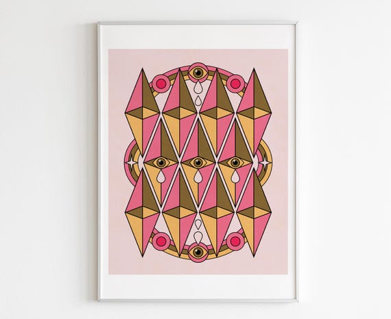 Triangles Art Print