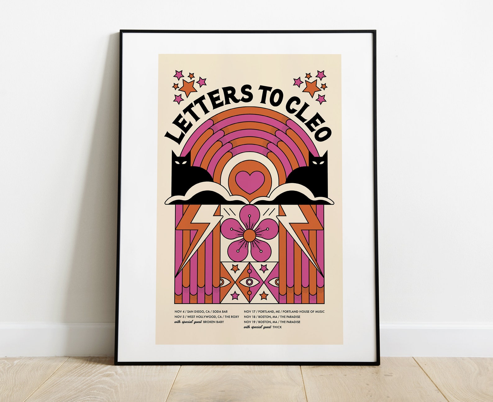 letters-to-cleo-tour-poster-2022-color-and-black-versions-etsy
