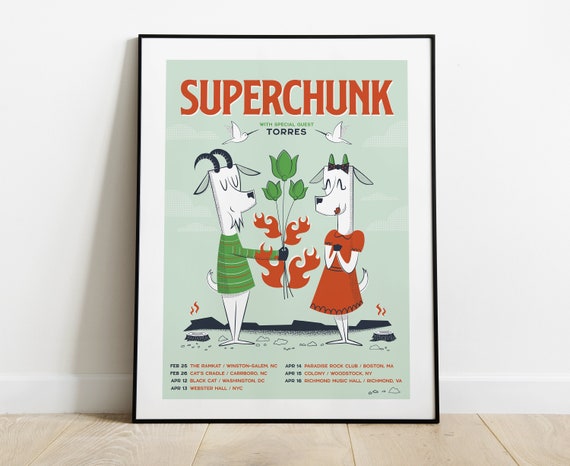 Superchunk Tour Poster 2022