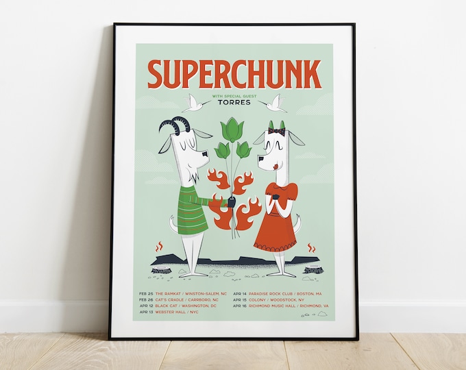 Superchunk Tour Poster 2022