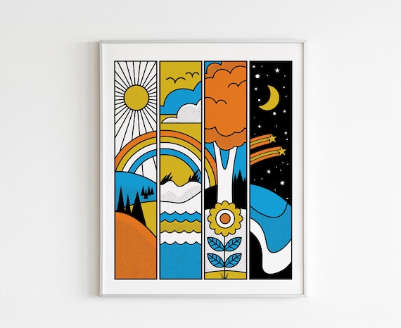 Sun, Sea, Land and Space Fine Art Print