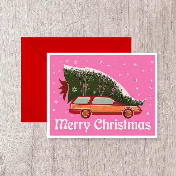 Station Wagon Christmas Card