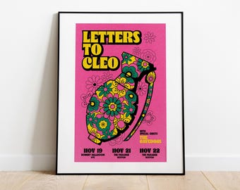 Letters To Cleo Boston/NYC Tour Poster // 2025 (Artist Proof screen prints)