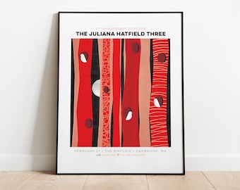 The Juliana Hatfield Three Gig Poster at The Sinclair, Cambridge, MA