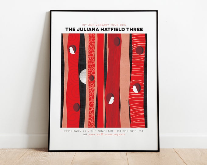 The Juliana Hatfield Three Gig Poster at The Sinclair, Cambridge, MA