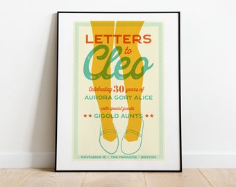 Letters To Cleo Tour Poster // 2023 (Brooklyn/Boston)