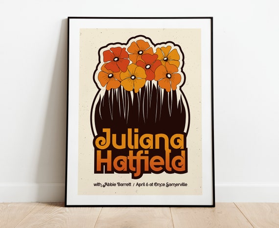 Juliana Hatfield 18x24 Screenprinted poster