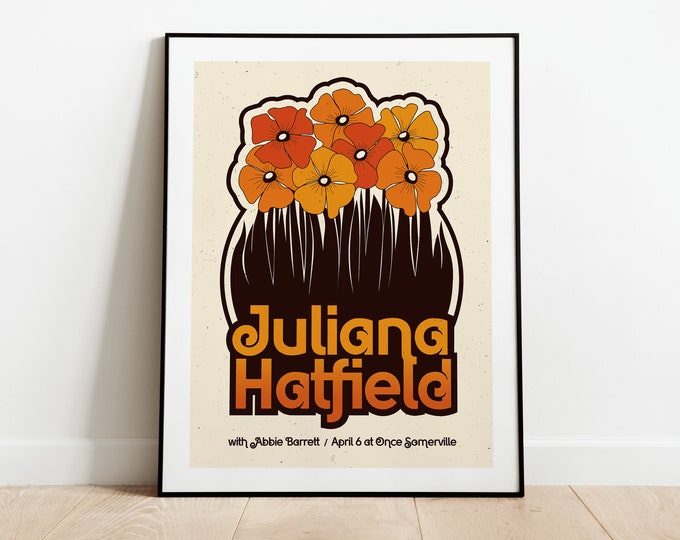 Juliana Hatfield 18x24 Screenprinted poster