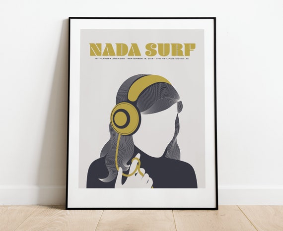 Nada Surf // The Met, RI 16x20 screenprint.