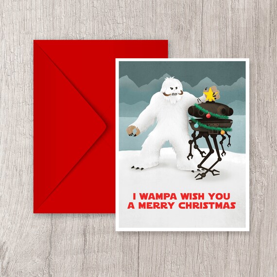 I Wampa Wish You A Merry Christmas Card