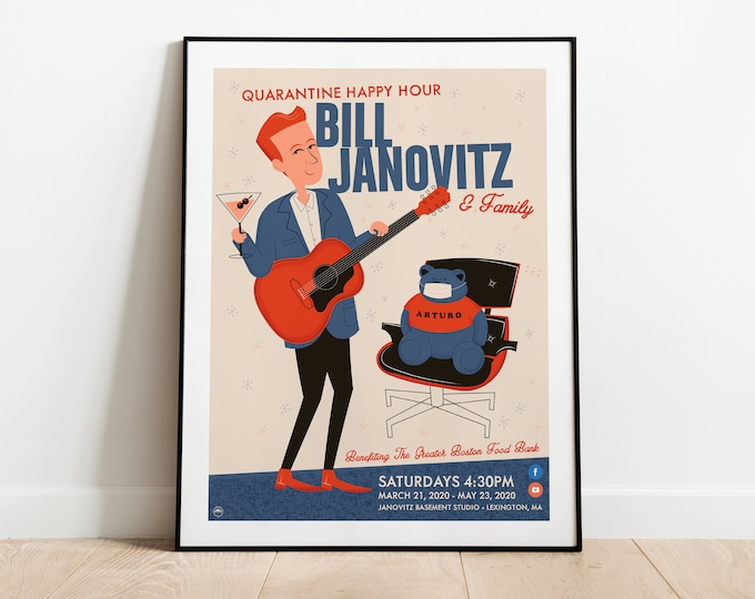 Bill Janovitz Quarantine Happy Hour Poster