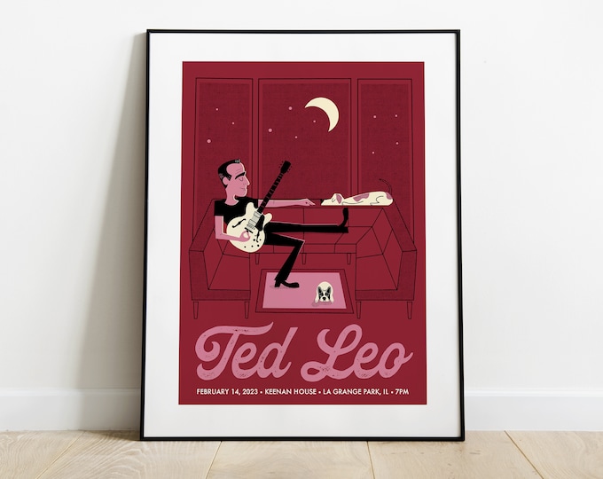 Ted Leo Valentine's Day House Show Poster