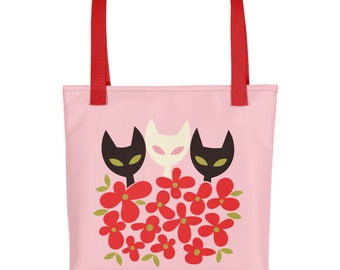 Flower Kitties Tote bag