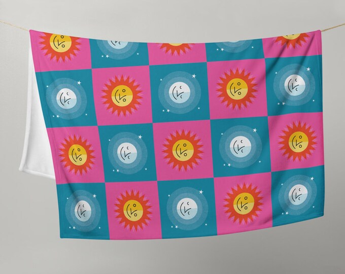 Sun & Moon Throw Blanket