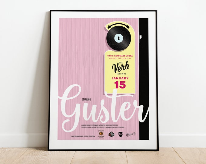 Guster / Verb Sessions Poster, The Verb Hotel, Boston MA
