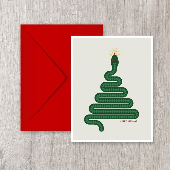 Merry Hissmas Christmas Card