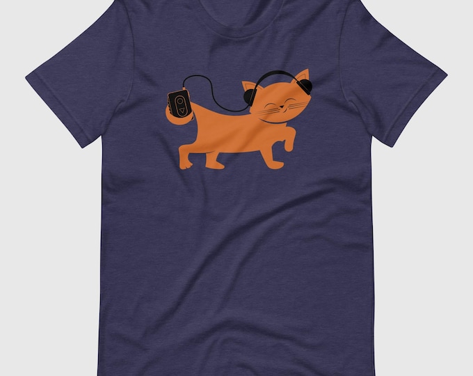 Walkman Kitty Unisex t-shirt