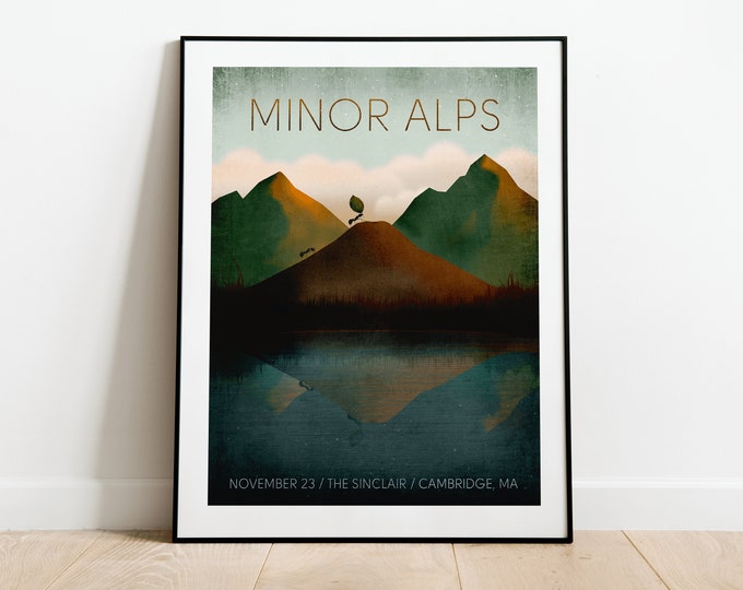 Minor Alps Gig Poster // The Sinclair, Cambridge, MA 13" x 19"