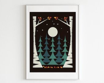 Fall Trees Print