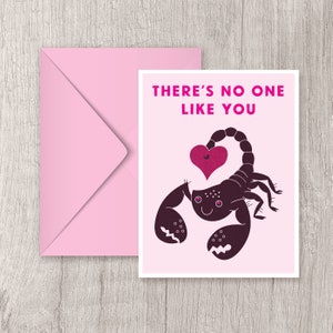 Scorpion Valentine's Card