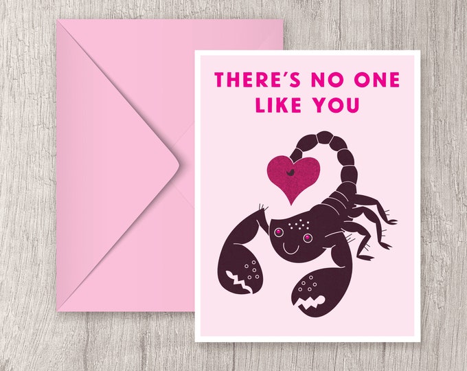 Scorpion Valentine's Card