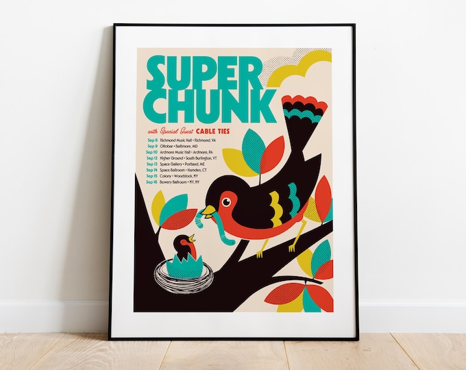 Superchunk Tour Poster 2023