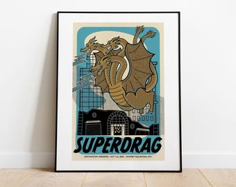 Superdrag Destination Weekend poster, The Bowery Ballroom, NYC (Artist Proof screen prints)