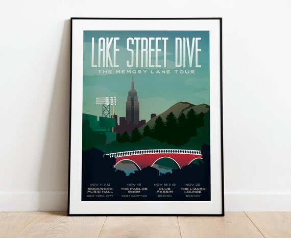 Lake Street Dive Memory Lane Tour 2015 Poster