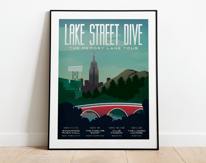 Lake Street Dive Memory Lane Tour 2015 Poster