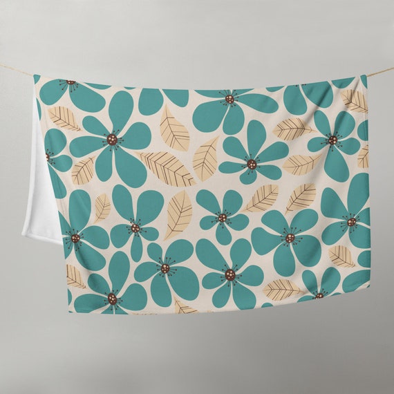 Blue Flower Blanket