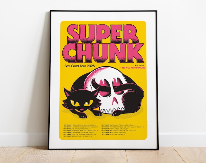 Superchunk Tour Poster 2025 (Artist Proof)