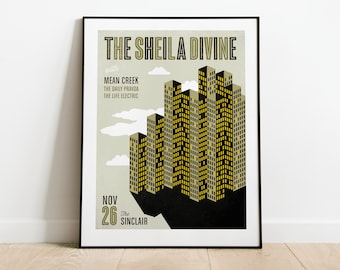 The Sheila Divine Gig Poster // The Sinclair, Cambridge, MA