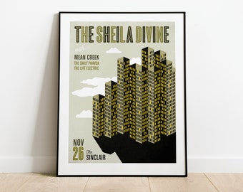 The Sheila Divine Gig Poster // The Sinclair, Cambridge, MA