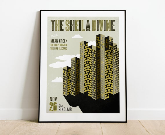 The Sheila Divine Gig Poster // The Sinclair, Cambridge, MA