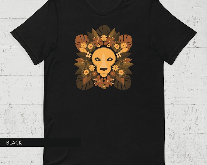 Floral Lion Tee (UNISEX SIZES)