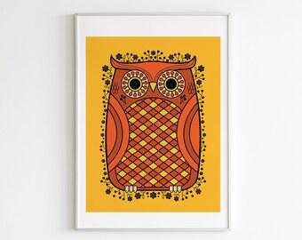 Owl Art Print