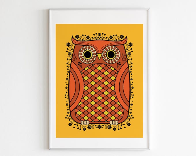 Owl Art Print