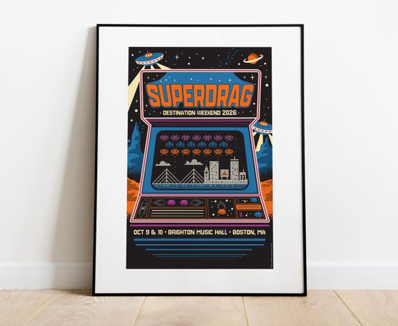 Superdrag Destination Weekend poster, Brighton Music Hall Boston (Artist Proof screen prints)