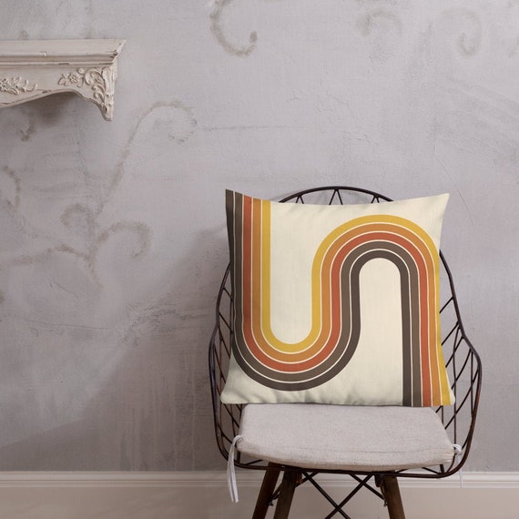 70s Rainbow Premium Pillow