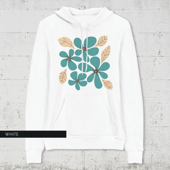 Blue Flower Hoodie