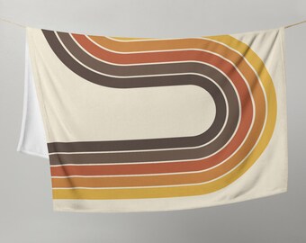 70s Rainbow Throw Blanket (FREE US SHIPPING!)