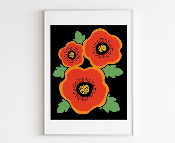 Poppies art print