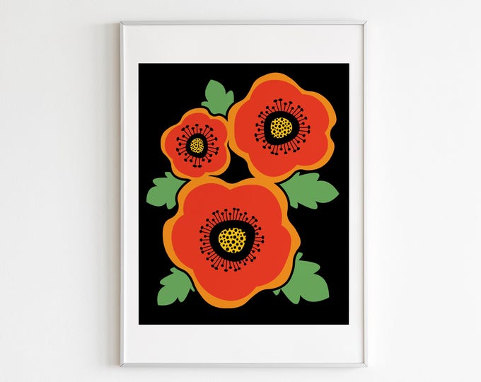 Poppies art print