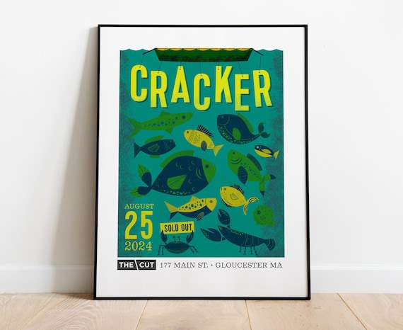 CRACKER Gig poster // The Cut 2024