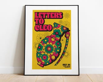 Letters To Cleo Milwaukee & Chicago Tour Posters // 2025 (Artist Proof screen prints)