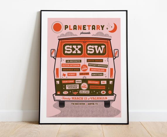 Planetary SXSW Poster 2025