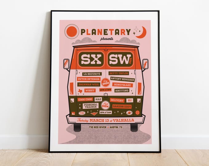 Planetary SXSW Poster 2025