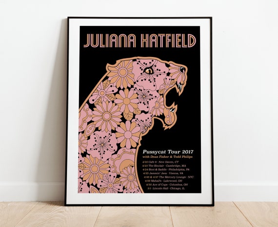 Juliana Hatfield Pussycat Tour Poster