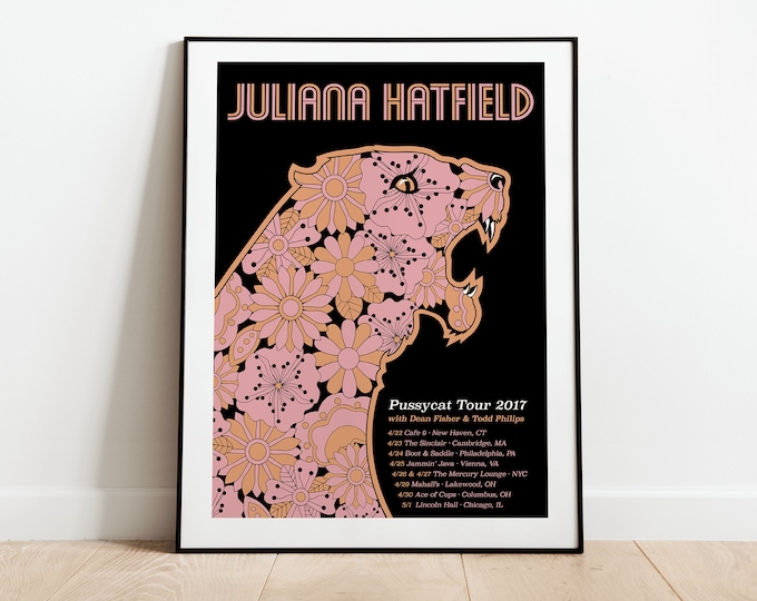 Juliana Hatfield Pussycat Tour Poster