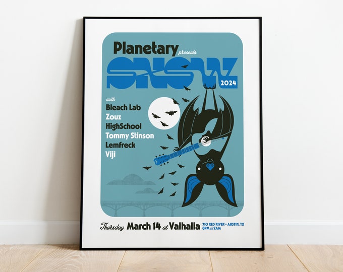 Planetary SXSW Night Show Poster 2024
